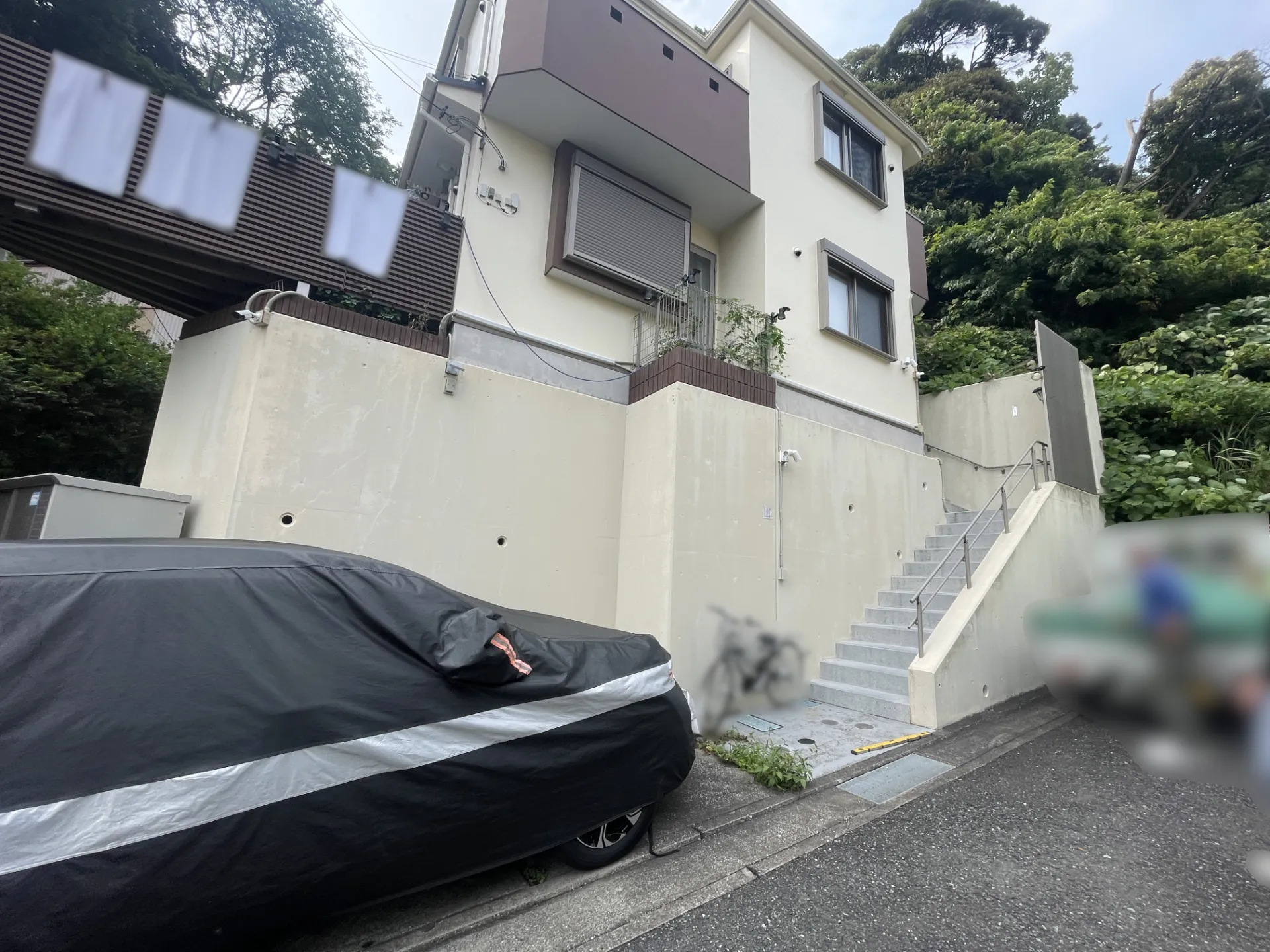 横須賀市｜門扉新設工事前、ブロック・フェンス新設工事前、カーポート新設工事前