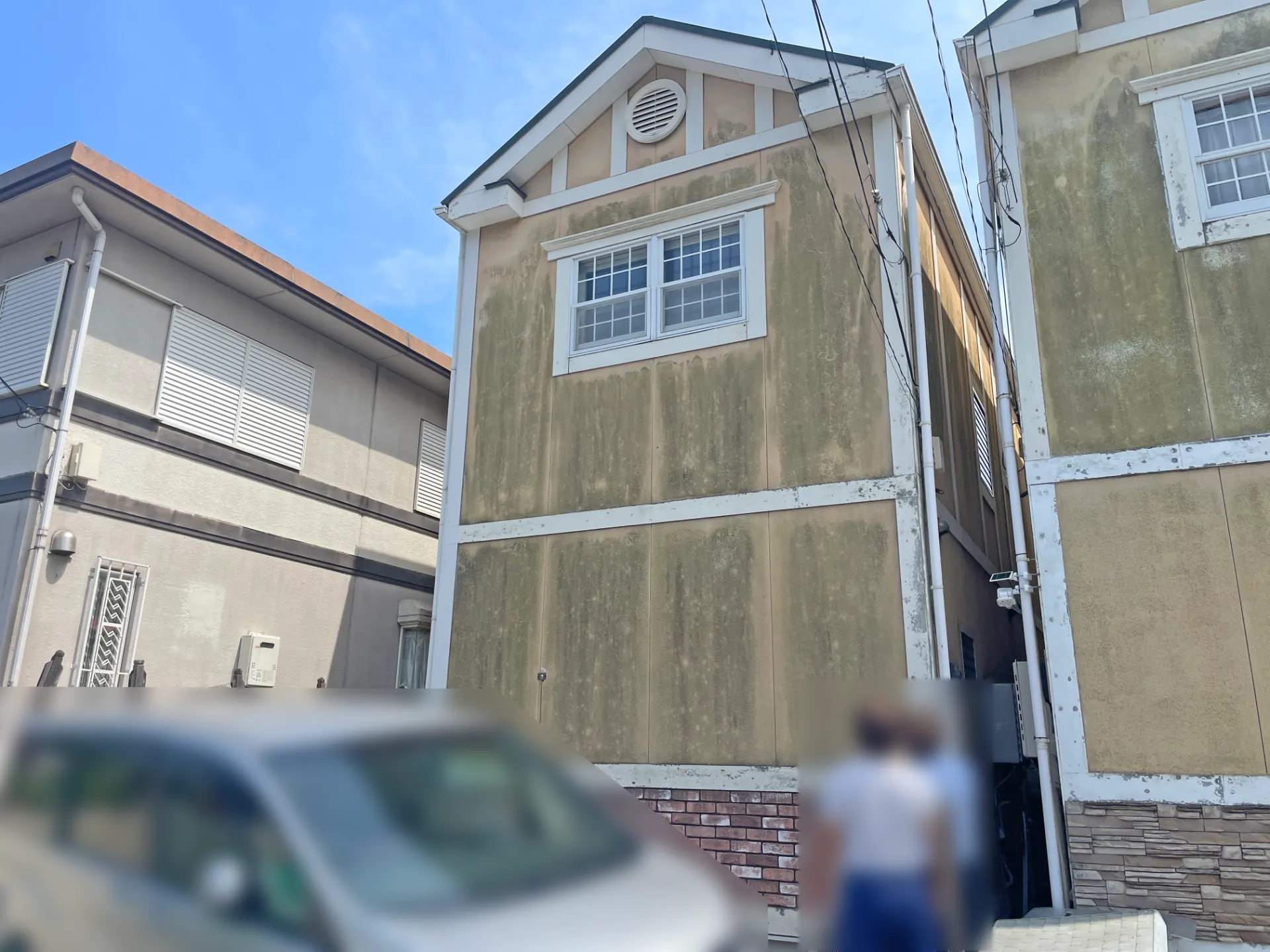 横須賀市｜外壁ガルバサイディング上貼り工事前