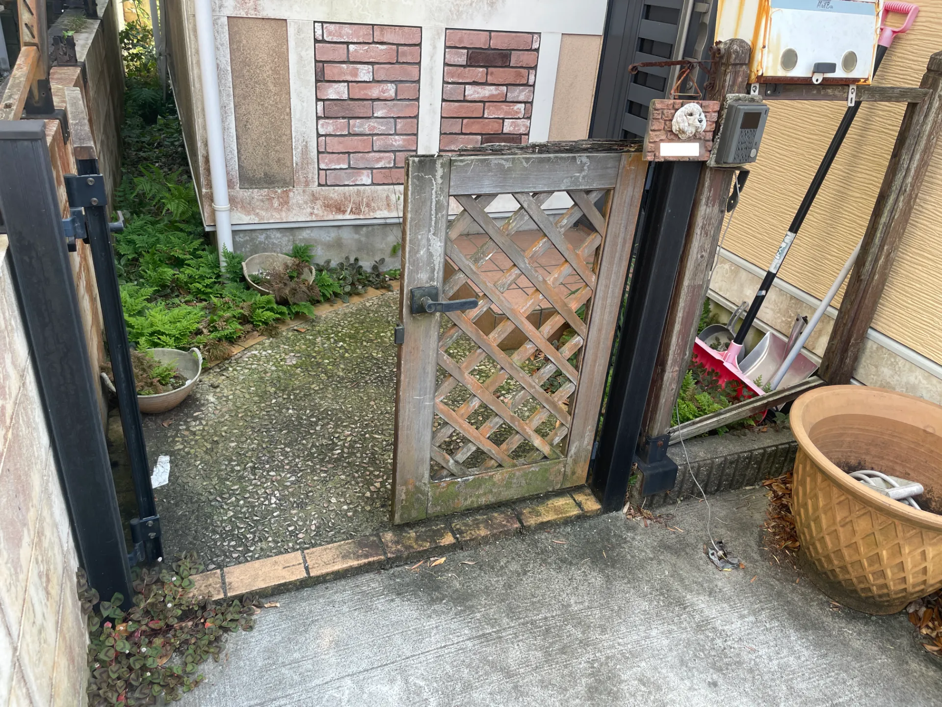 横須賀市｜機能門柱新設工事前