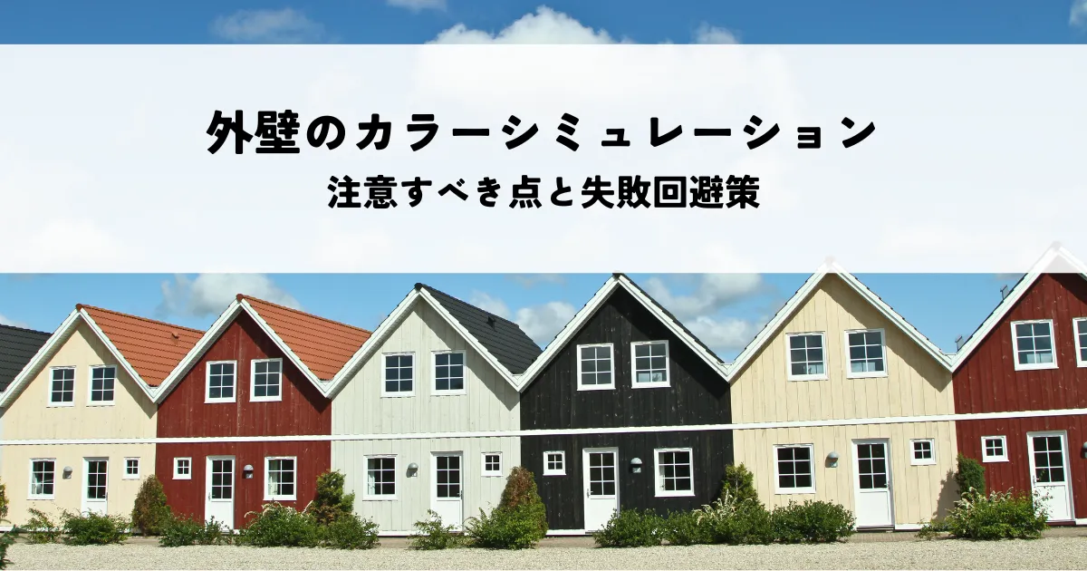 外壁のカラーシミュレーションで注意すべき点と失敗回避策とは