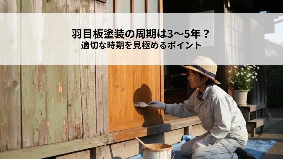 羽目板塗装の周期は3〜5年？適切な時期を見極めるポイントとは