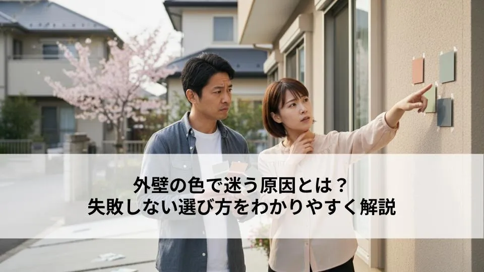 「思っていた色と違う」を防ぐ！外壁塗装の色選びで失敗しないための4つの視点