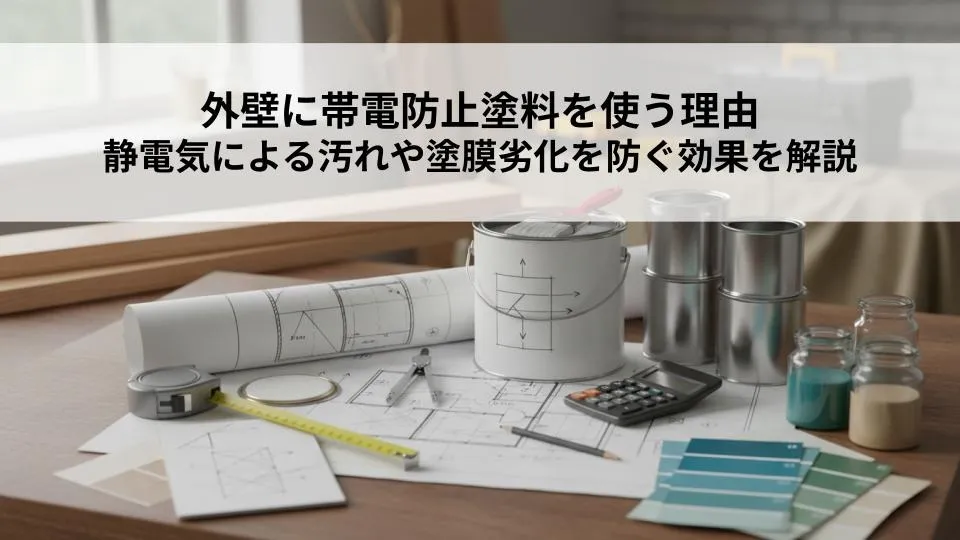 外壁に帯電防止塗料を使う理由とは？静電気による汚れや塗膜劣化を防ぐ効果を解説