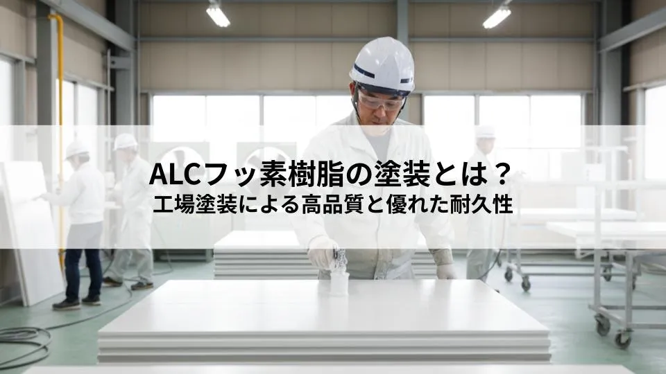 ALCフッ素樹脂の塗装とは？工場での塗装による高品質と長期的な耐久性のメリットを解説