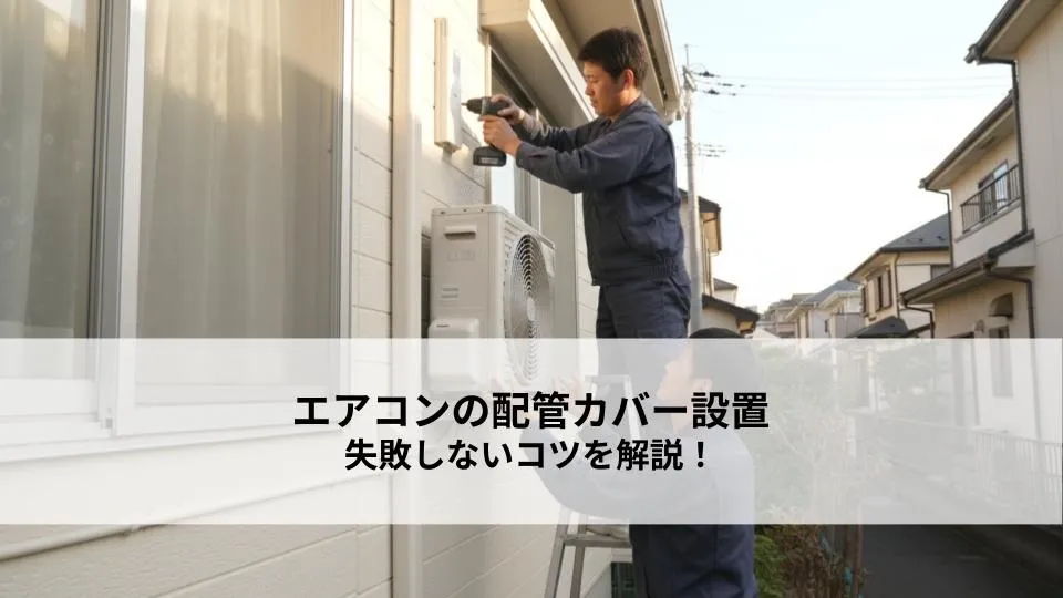 エアコンの配管カバーを外壁に設置する方法とは？保護と美観の役割や失敗しないコツを解説！