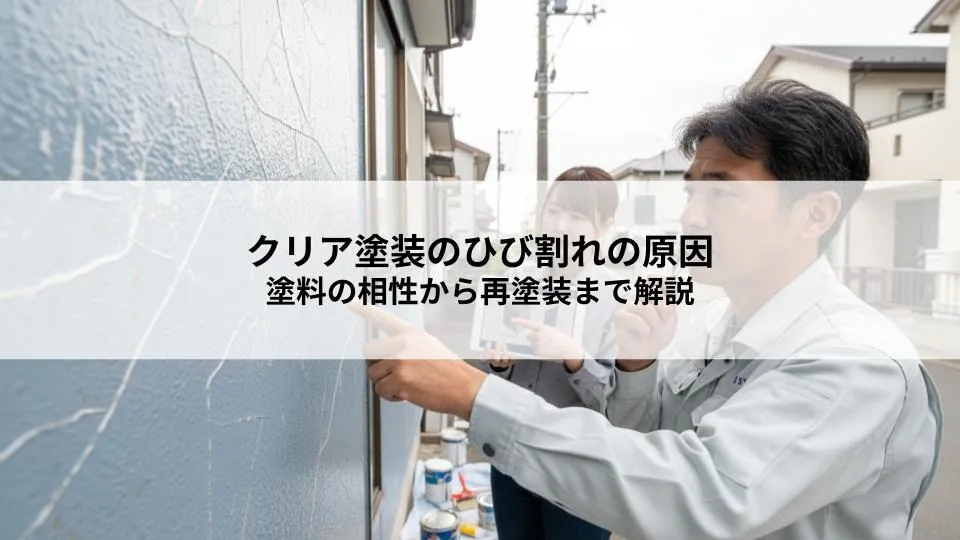クリア塗装のひび割れの原因とは？塗料の相性から再塗装まで解説