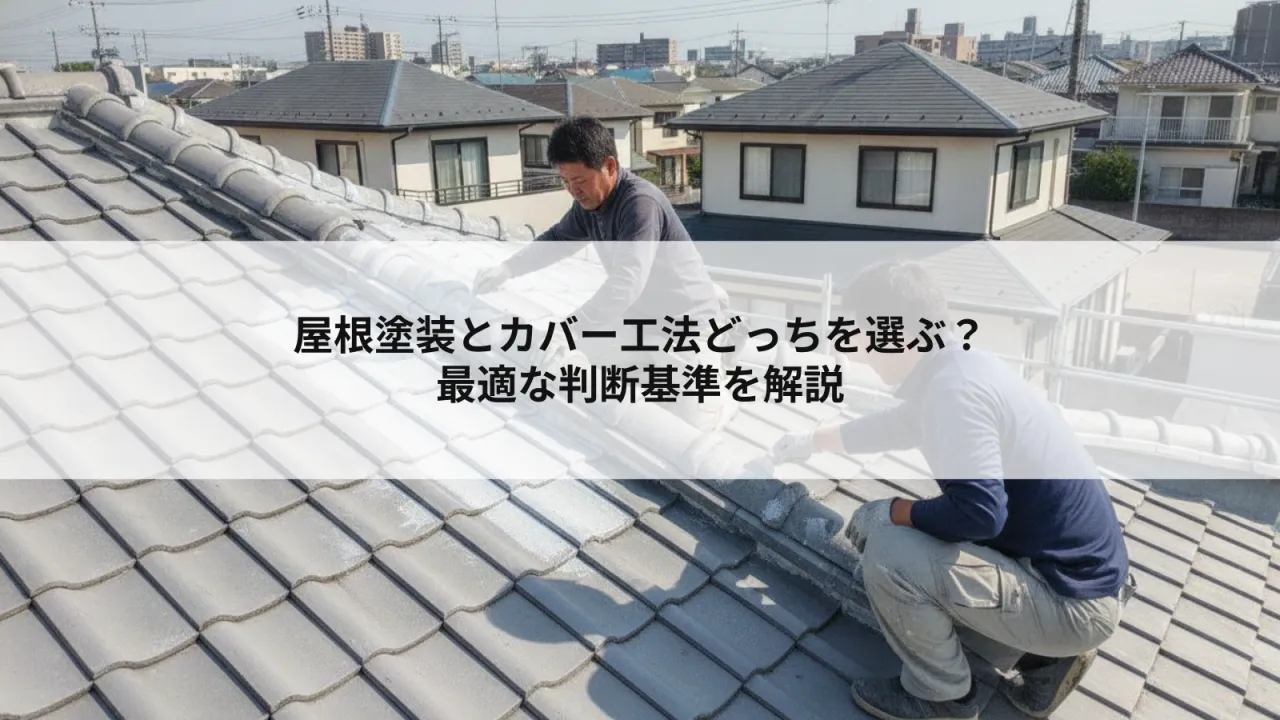 屋根塗装とカバー工法どっちを選ぶ?最適な判断基準を解説